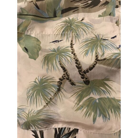 Silk Uomo Nak Mens Top Shirt XL Button Down 100% Silk Hawaiian 🌺 - Picture 2 of 3
